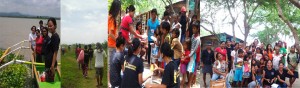 Listahanan Field Staff in Bauang, La Union ride a motorboat for five minutes and walk for 5-10 minutes to deliver community service for the nine households living in an isolated barangay.