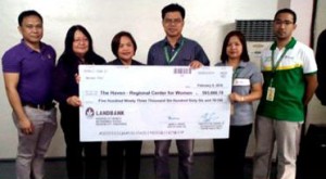 The awarding of the donation from Philhealth