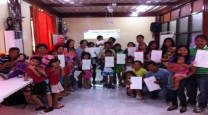 Adoptive parents and children from different areas in Region 1 in one DSWD-sponsored activity