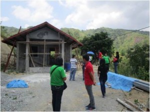 On-going construction of the Barangay Health Station of Barangay Libbo.