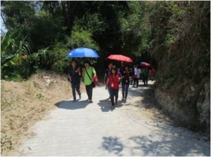 Partners from the Media and the NCIP visited three of the four community subprojects in the Municipality of Bagulin during the recently conducted Kalahi-CIDSS Tour. 