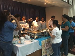 Nanay's Catering while serving food during the SLP 3rd Quarter Regional Inter Agency Committee Meeting on September 2016.