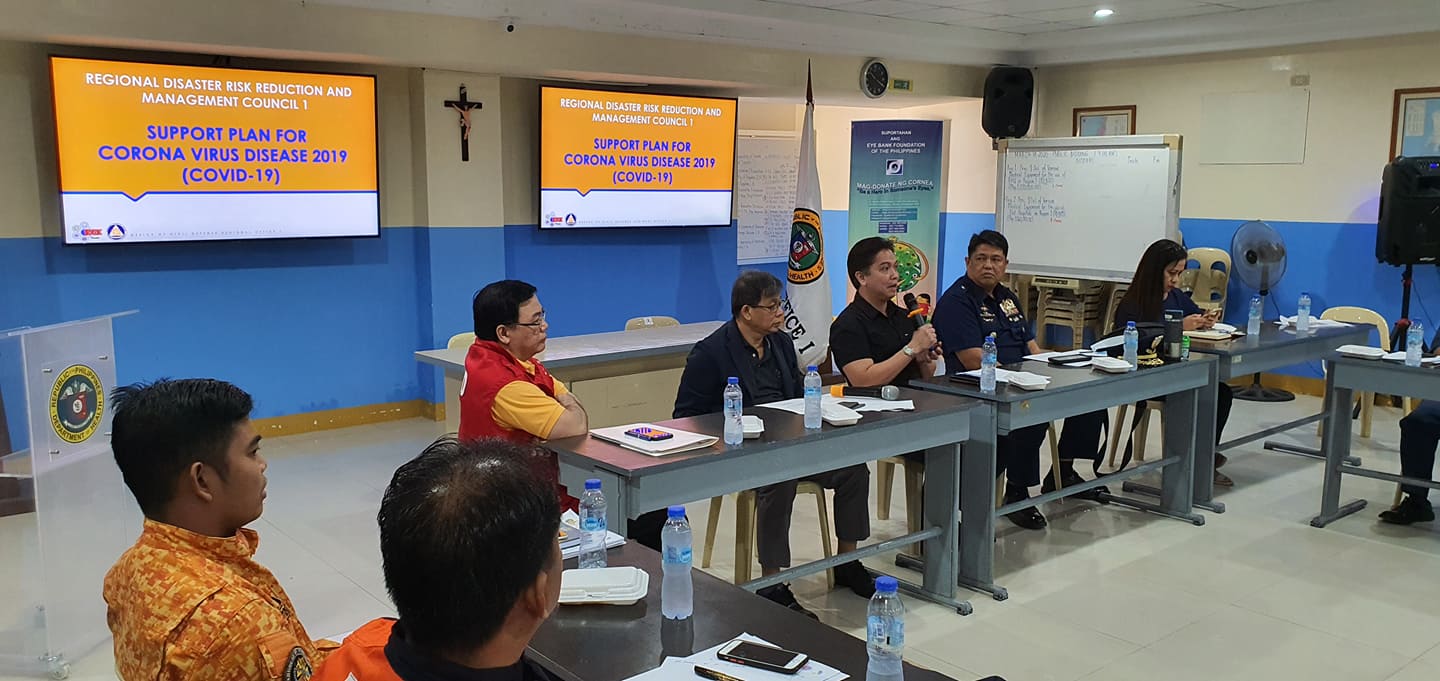 Members of the Regional Disaster Risk Reduction and Management Council 1 – Inter-Agency Task Force for the Management of Emerging Infectious Diseases (COVID-19) conducted a meeting at Main Conference Hall, DOH RO1, Parian City of San Fernando, La Union. The activity aimed to immediately address the needs, welfare, and concerns of individuals and families affected by the enhanced community quarantine.  DSWD Field Office 1 is set to augment and assist local government units once their food and non-food items are already exhausted.
